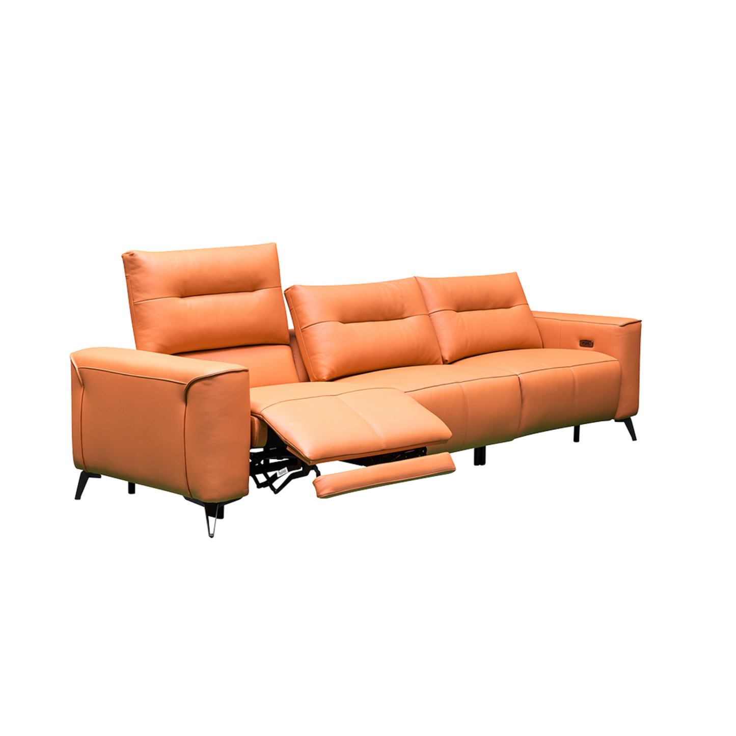 Klaussner Alessandro 3 Seater Leather Power Recliner Sofa-Comfortfurniture