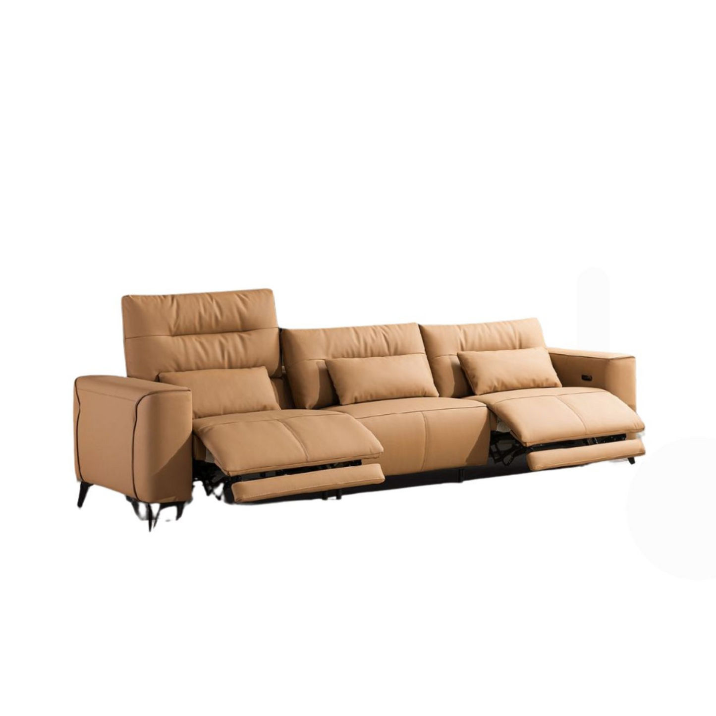 Klaussner Alessandro 3 Seater Leather Power Recliner Sofa-Comfortfurniture