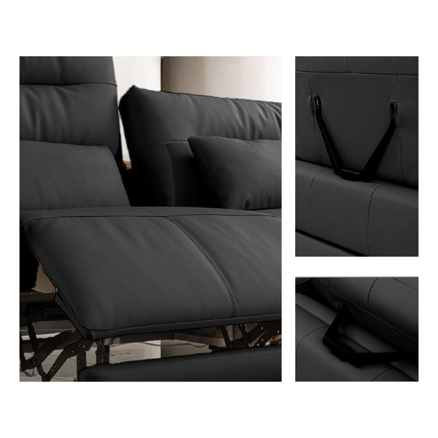 Klaussner Alessandro 3 Seater Leather Power Recliner Sofa-Comfortfurniture