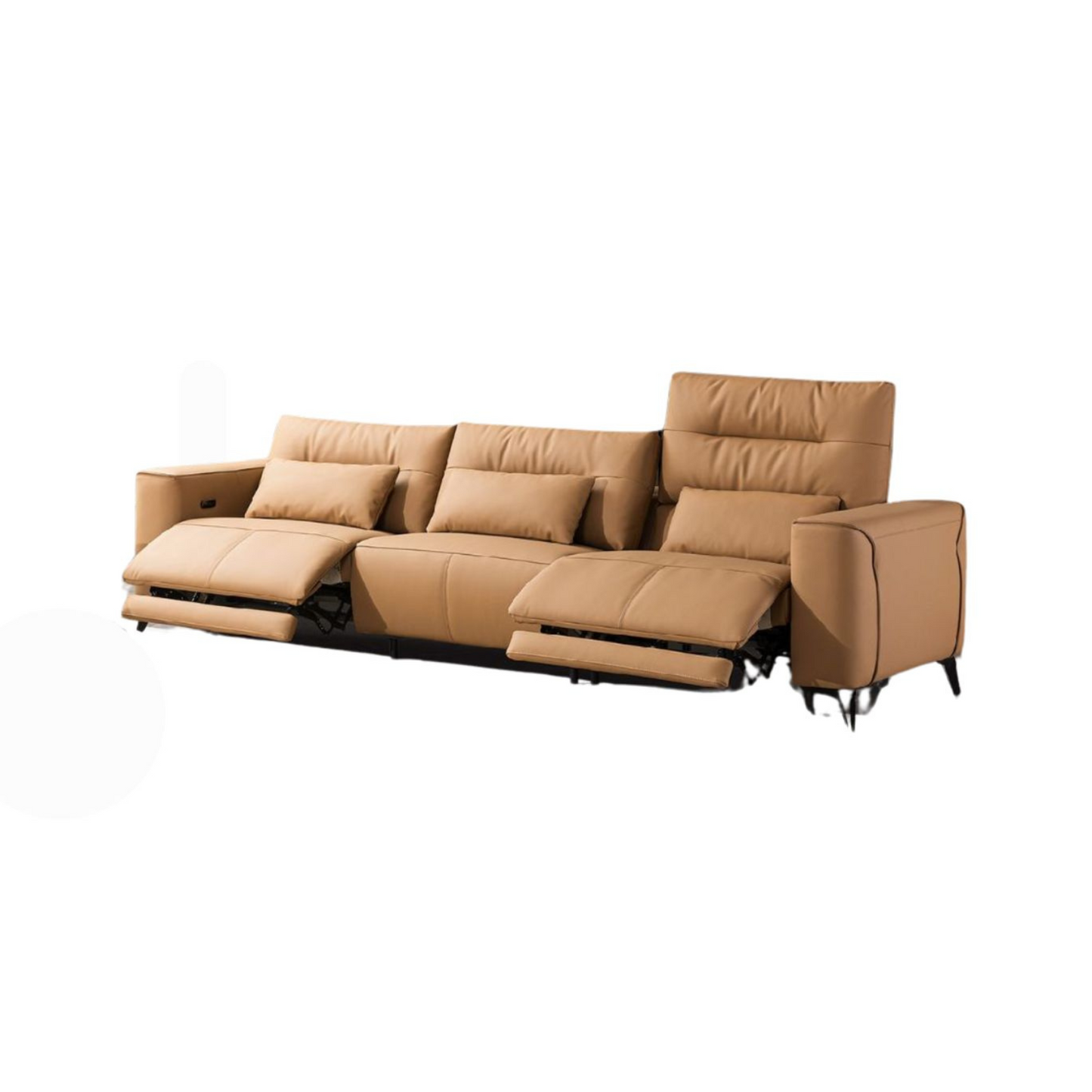 Klaussner Alessandro 3 Seater Leather Power Recliner Sofa-Comfortfurniture