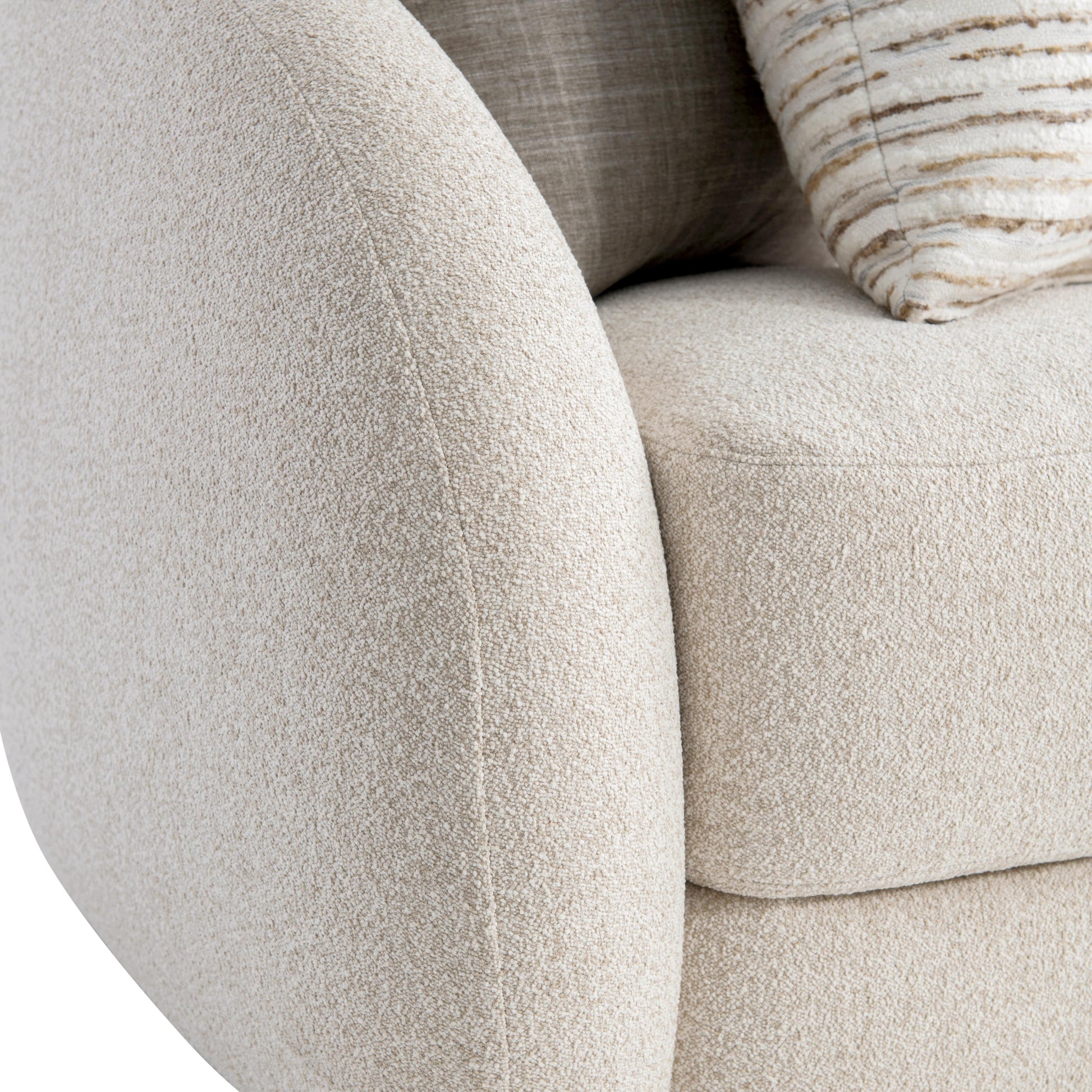 Bernhardt Living Austen Beige Tan Fabric 3-Seater Sofa-Comfort Design