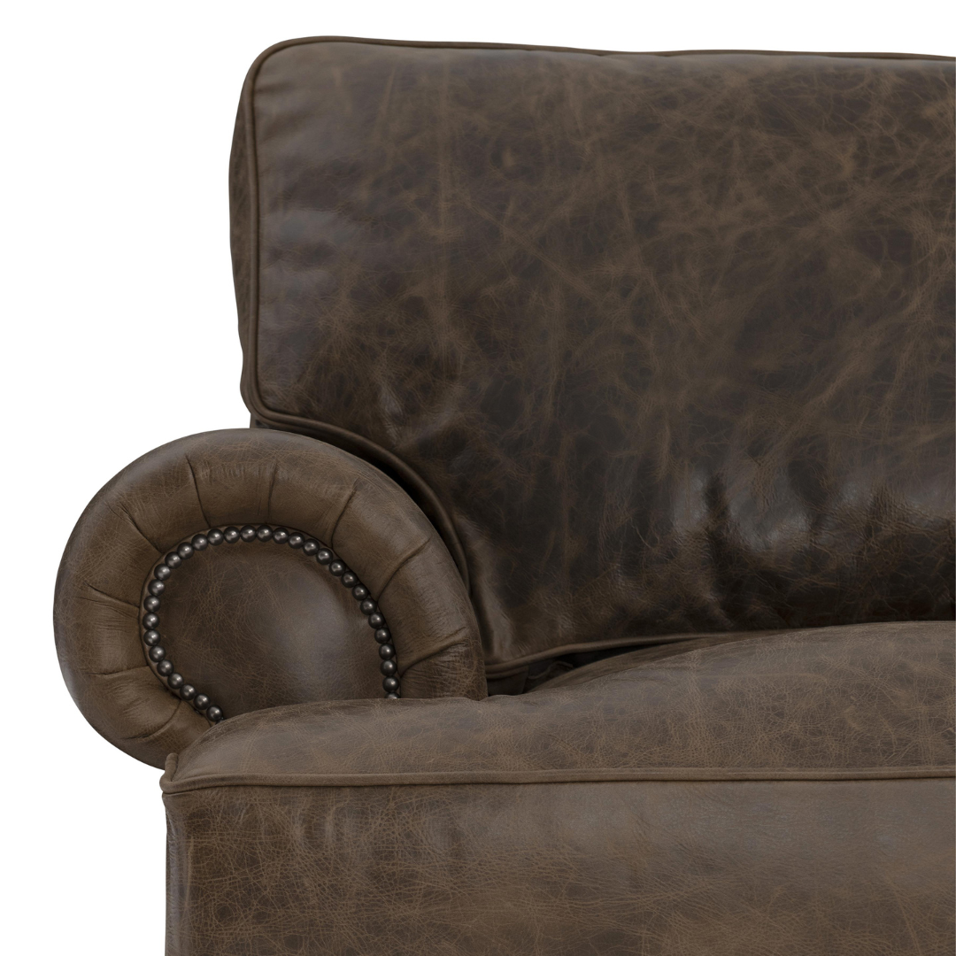 Bernhardt 3 Seater Foster Sofa With Rolled Arms