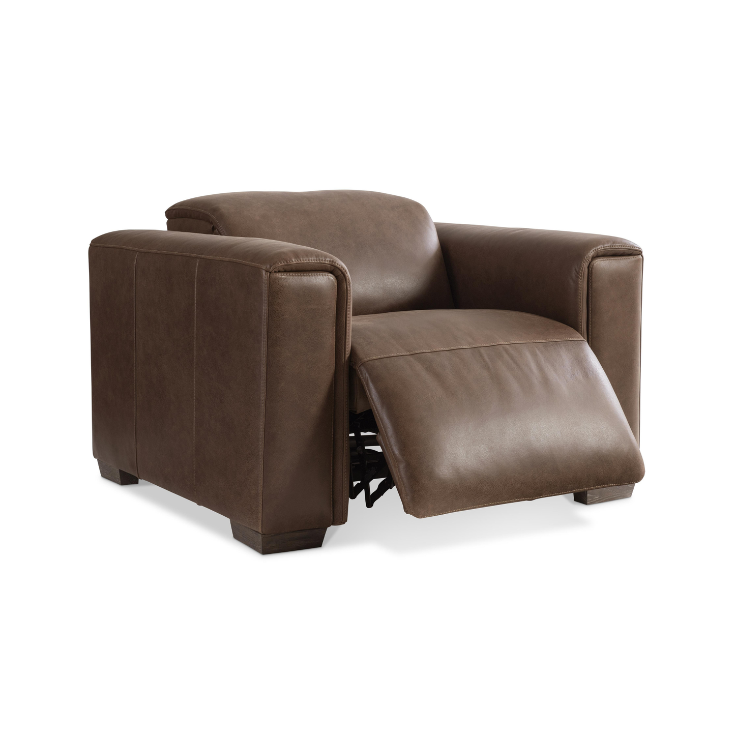 Bernhardt Billings Leather Power Motion Recliner Chair-Comfort Design