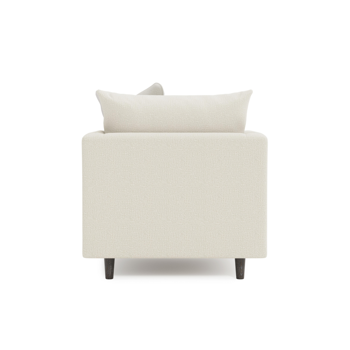 Bernhardt Colette Fabric White Cream Chair With Plush Cushion