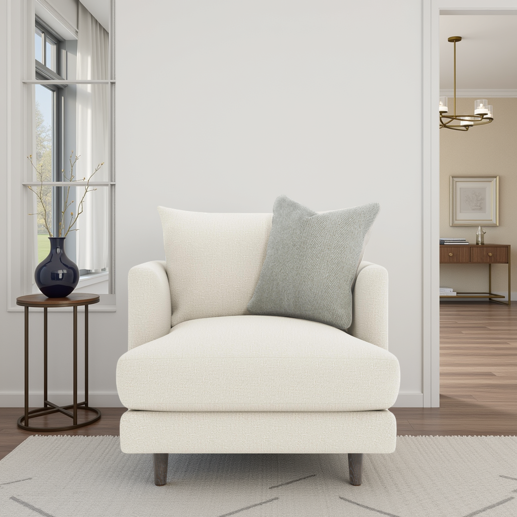 Bernhardt Colette Fabric Chair With Plush Feather Cushion