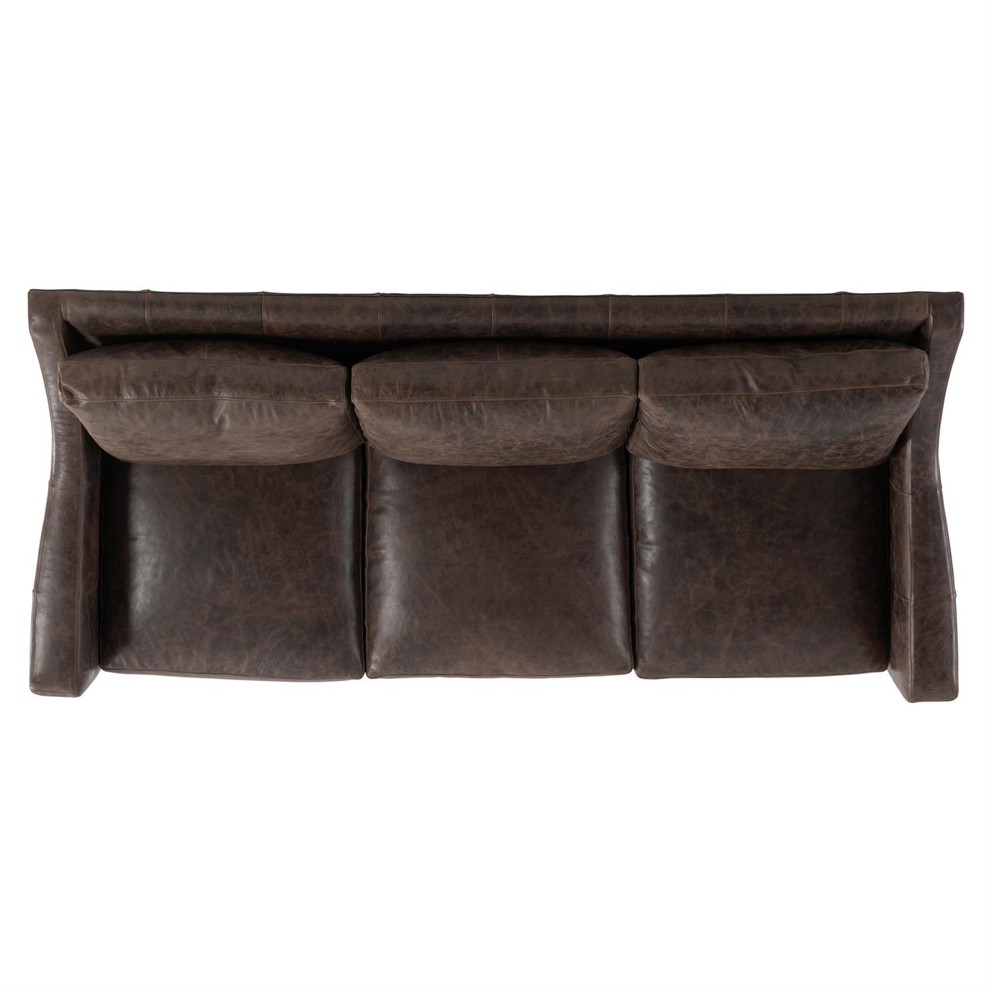 Bernhardt Living Ventura Leather Brown 3-Seater Sofa
