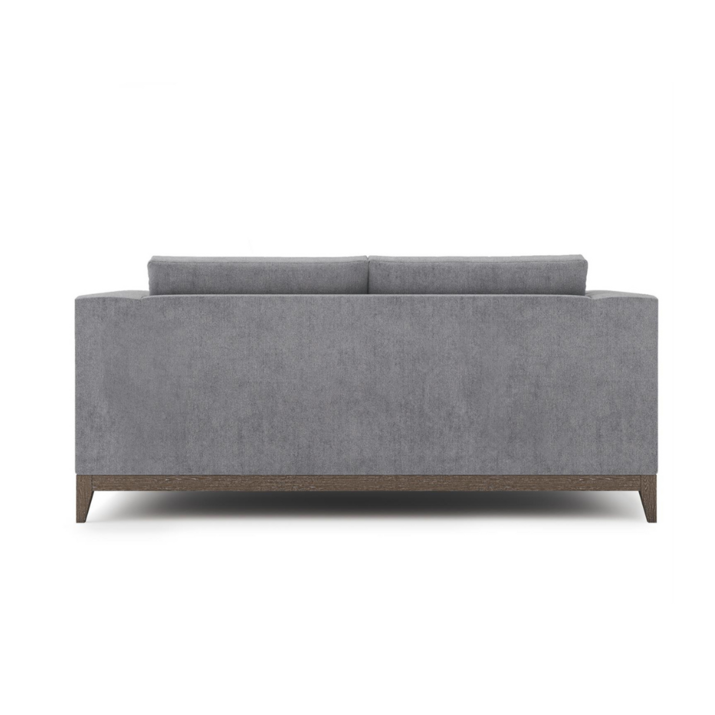 Bernhardt Noel Gray Fabric 2-Seater Loveseat Sofa with 2 Accent Pillows-ComfortFurniture