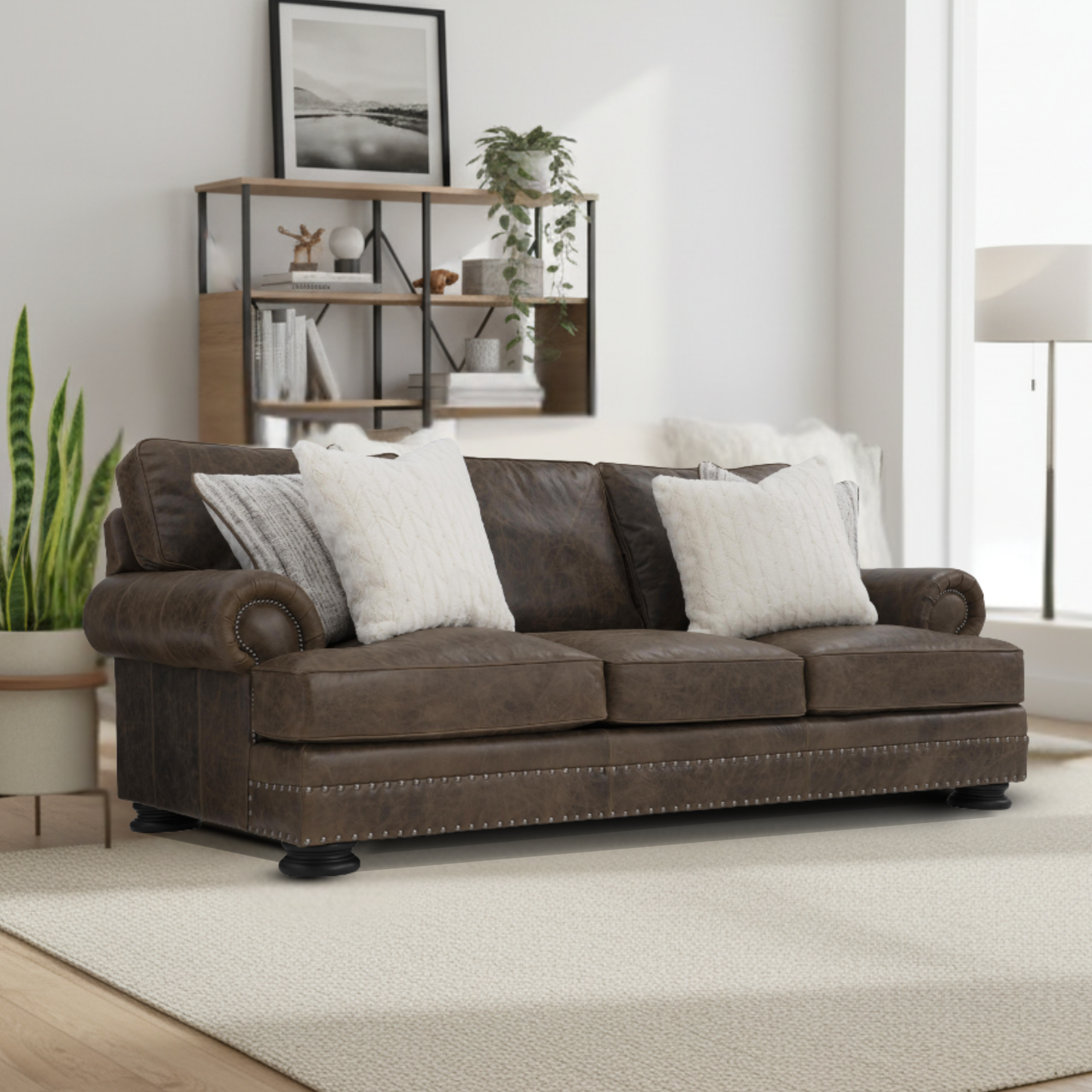 Bernhardt 3 Seater Foster Sofa with Rolled Arms