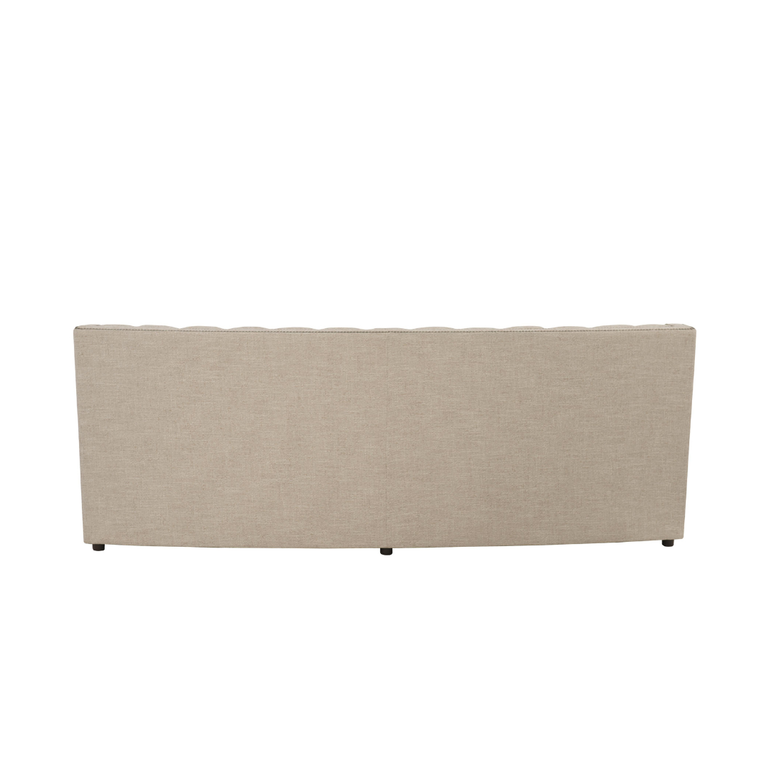 Bernhardt Candace 3-Seater Tufted Fabric Sofa With Reversible Seat Cushions