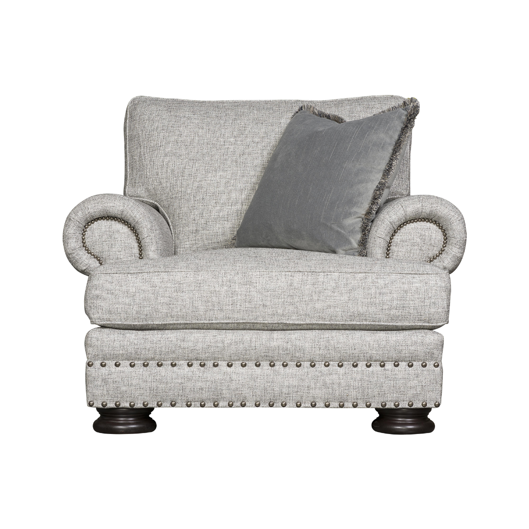 Bernhardt Foster Fabric Chair with Spring Down Cushion-Comfort Furniture