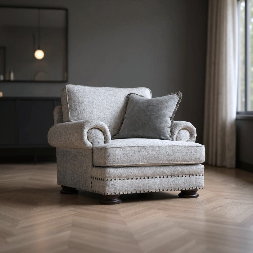 Bernhardt Foster Fabric Chair with Spring Down Cushion-Comfort Furniture