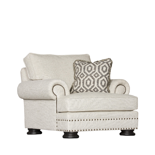 Bernhardt Foster Fabric Chair with Spring Down Cushion