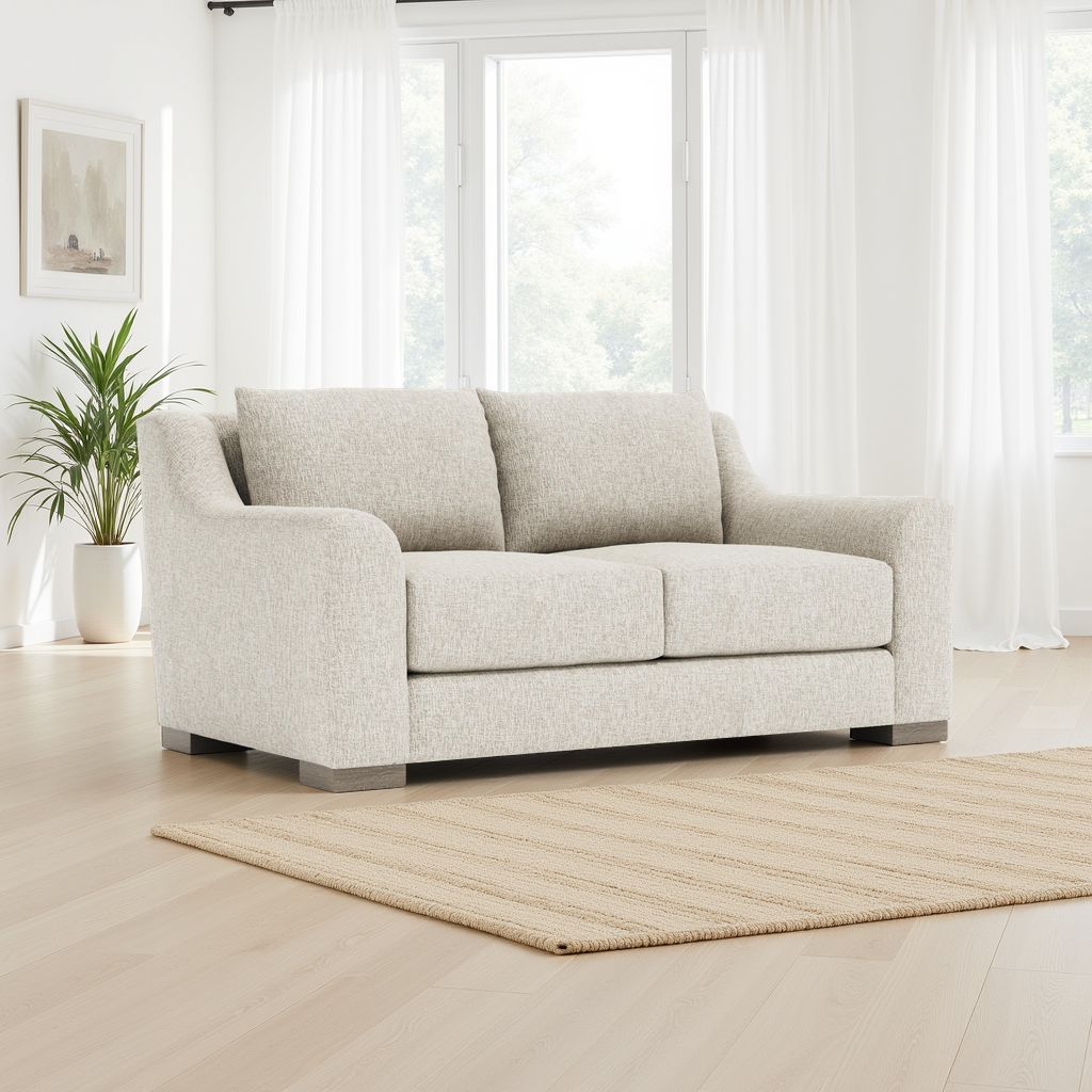 Bernhardt Gabi Beige Fabric Loveseat Sofa
