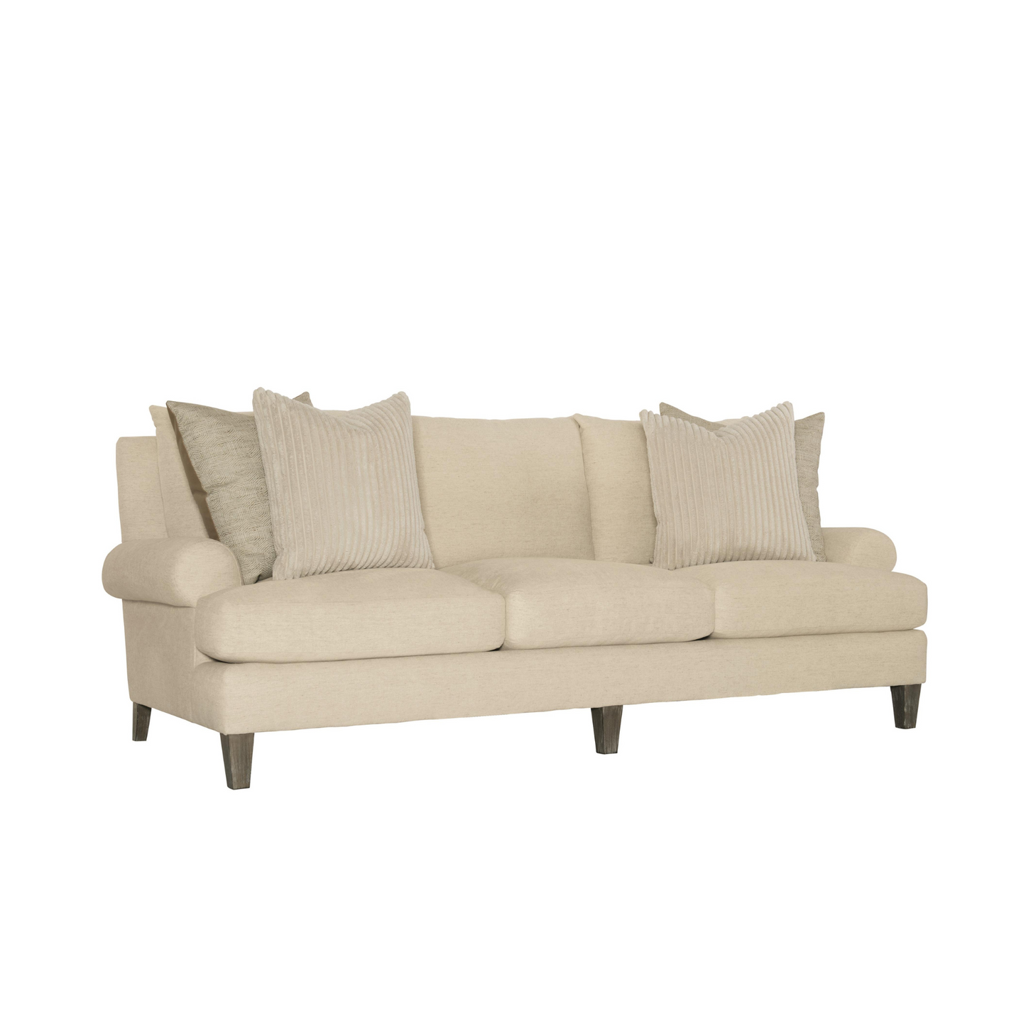 Bernhardt Isabella Fabric Beige Grey 3-Seater Sofa
