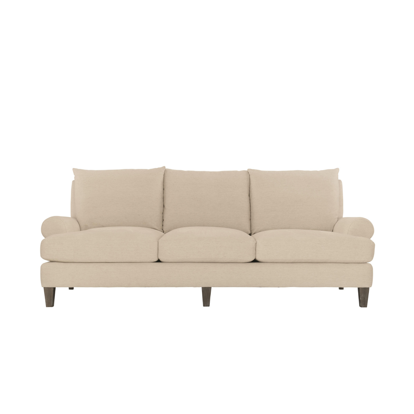 Bernhardt Isabella Fabric Beige Grey 3-Seater Sofa