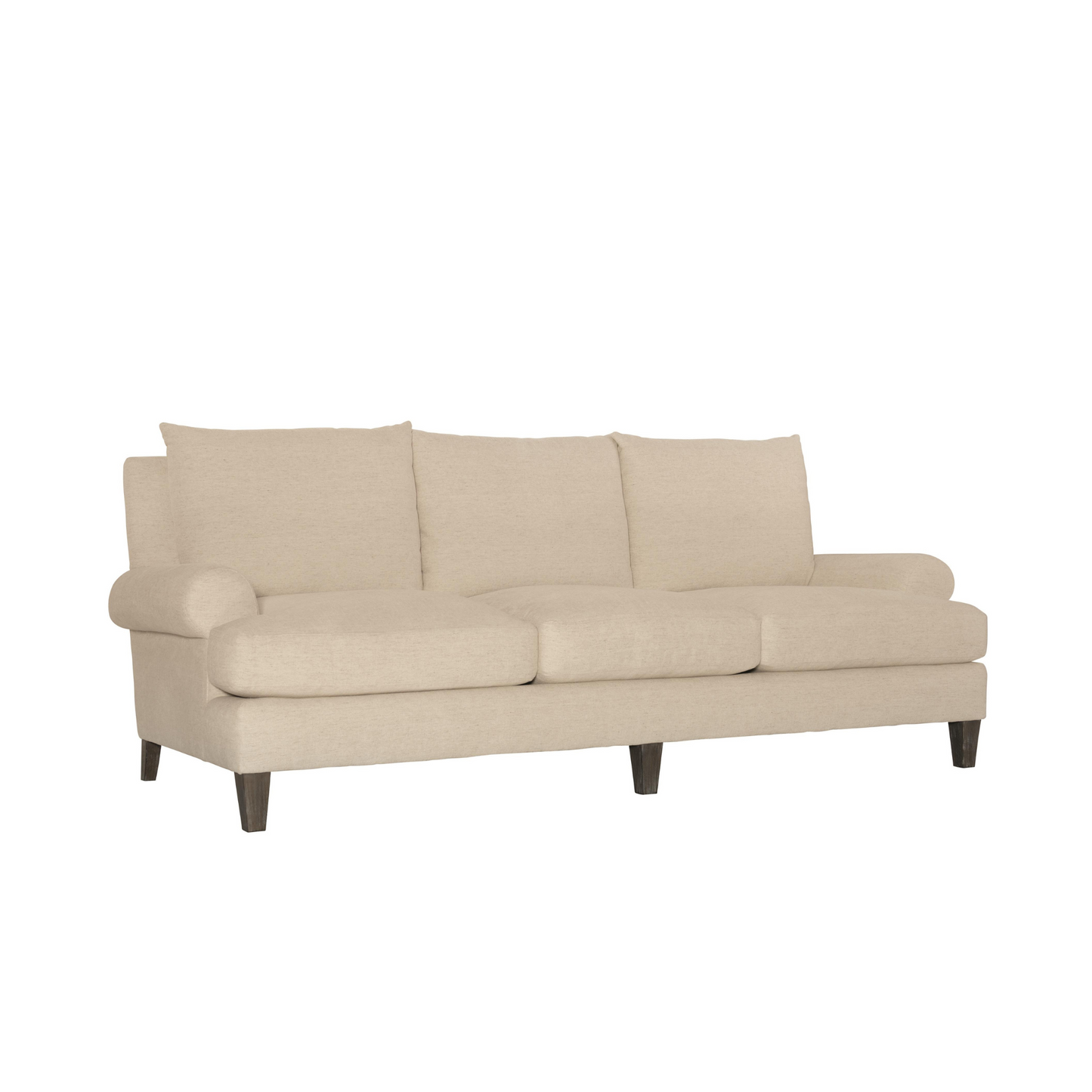 Bernhardt Isabella Fabric Beige Grey 3-Seater Sofa