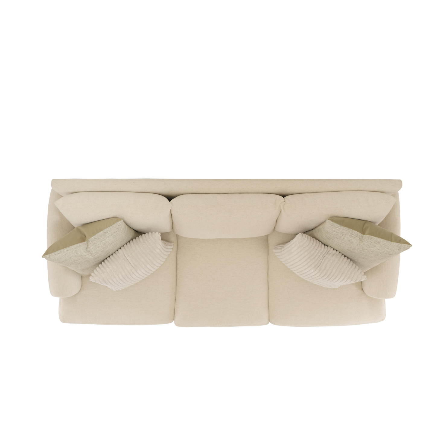 Bernhardt Isabella Fabric Beige Grey 3-Seater Sofa
