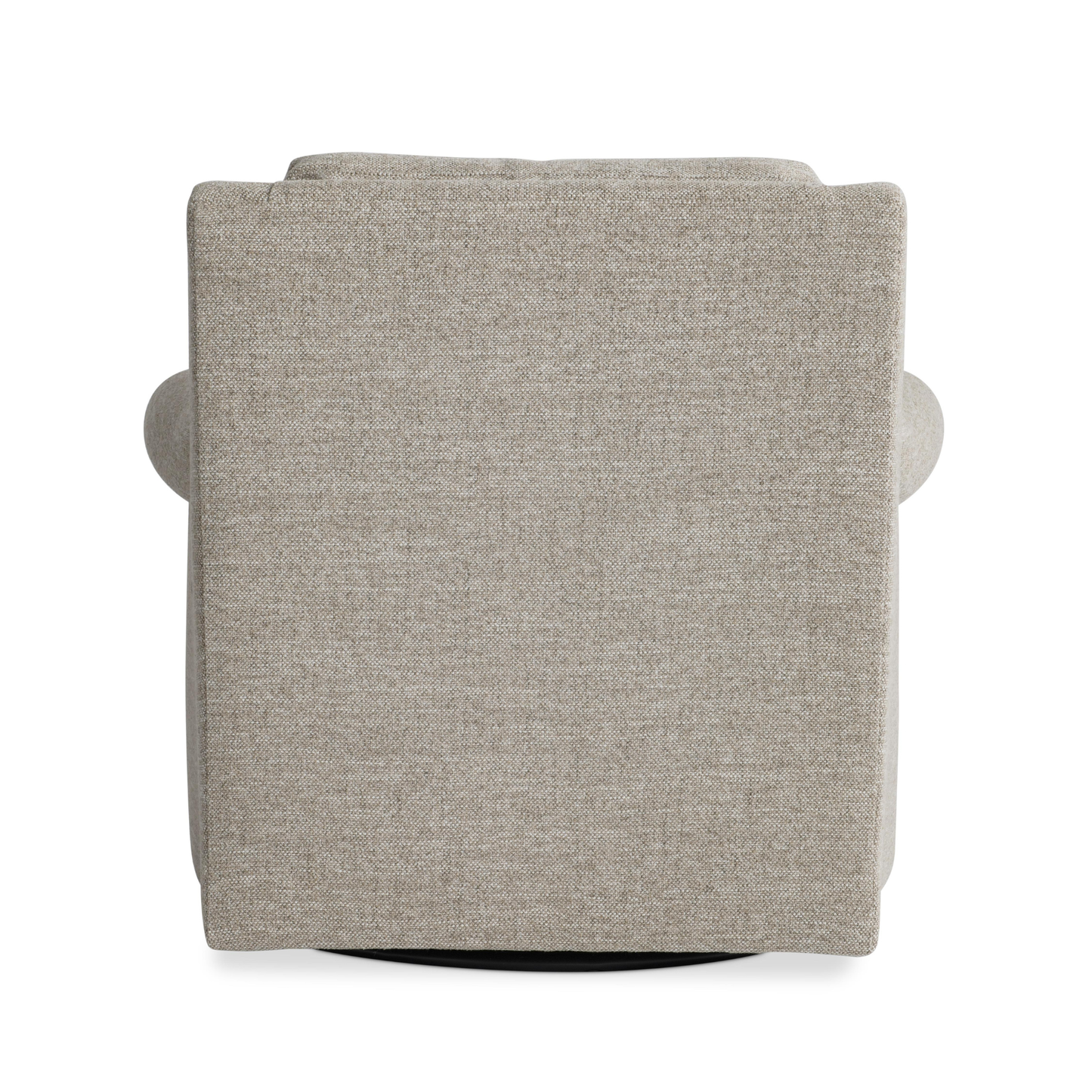 Bernhardt Keirnan Gray Fabric Swivel Chair with 360-degree Base