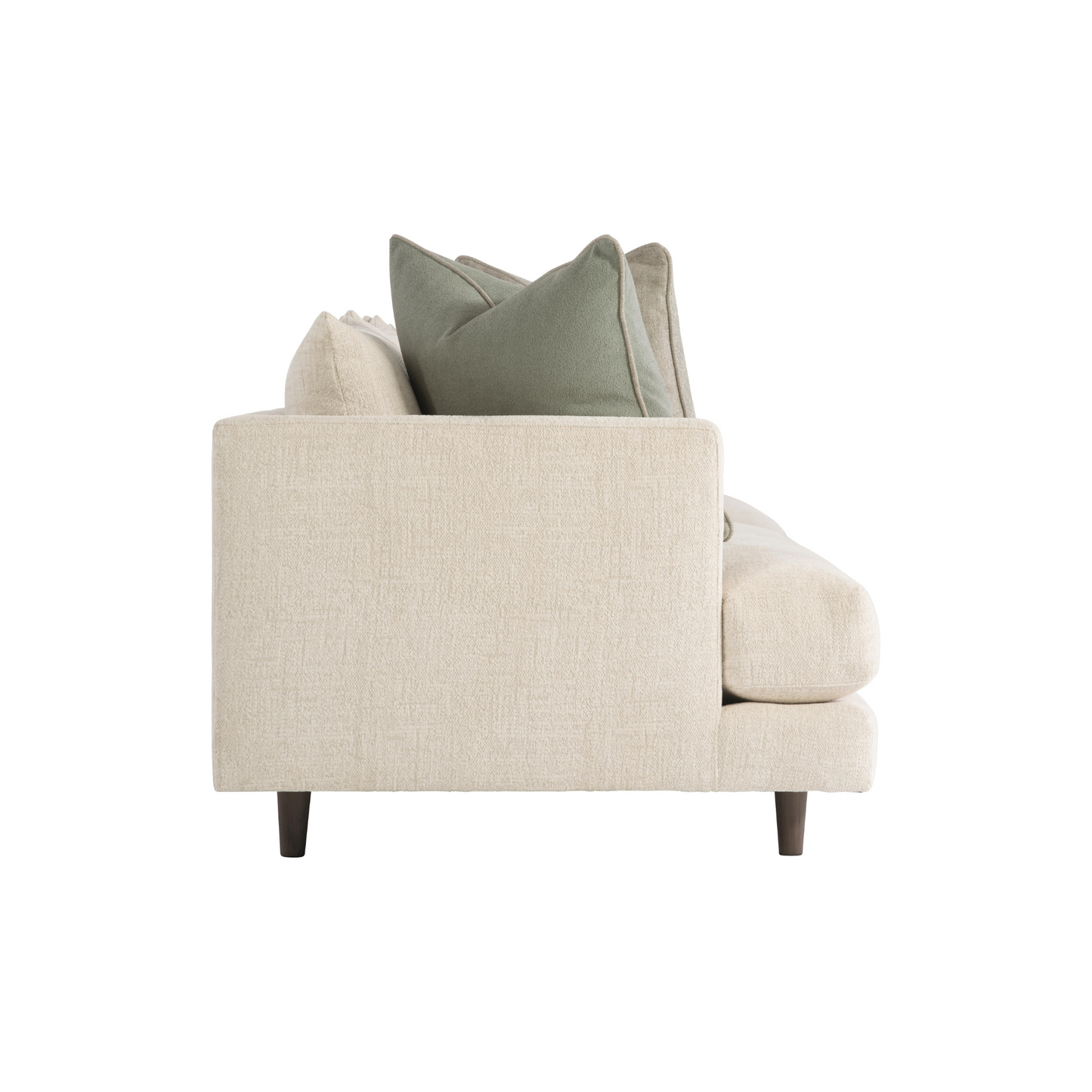 Bernhardt Living Colette White Cream Fabric Sofa-ComfortDesign