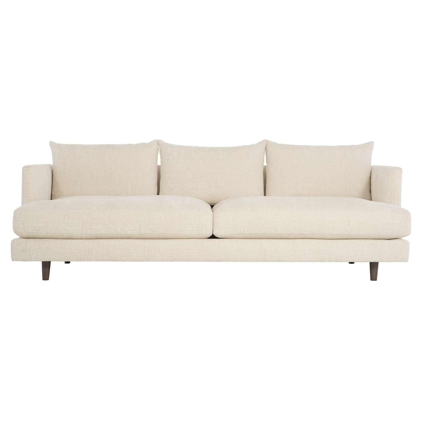 Bernhardt Living Colette White Cream Fabric Sofa-ComfortDesign