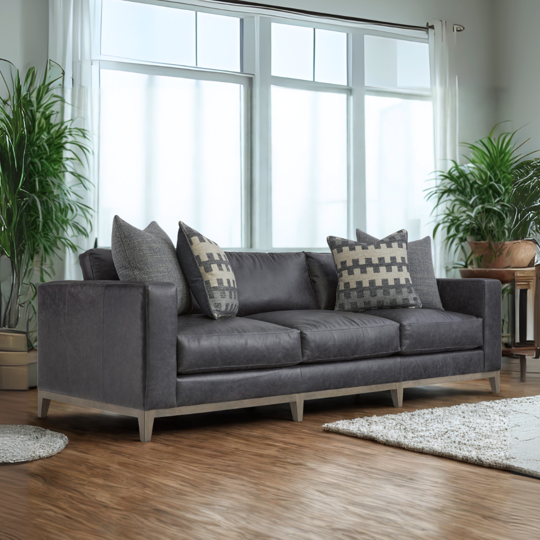 Bernhardt Noel 3-Seater Leather Sofa-comfort furniture