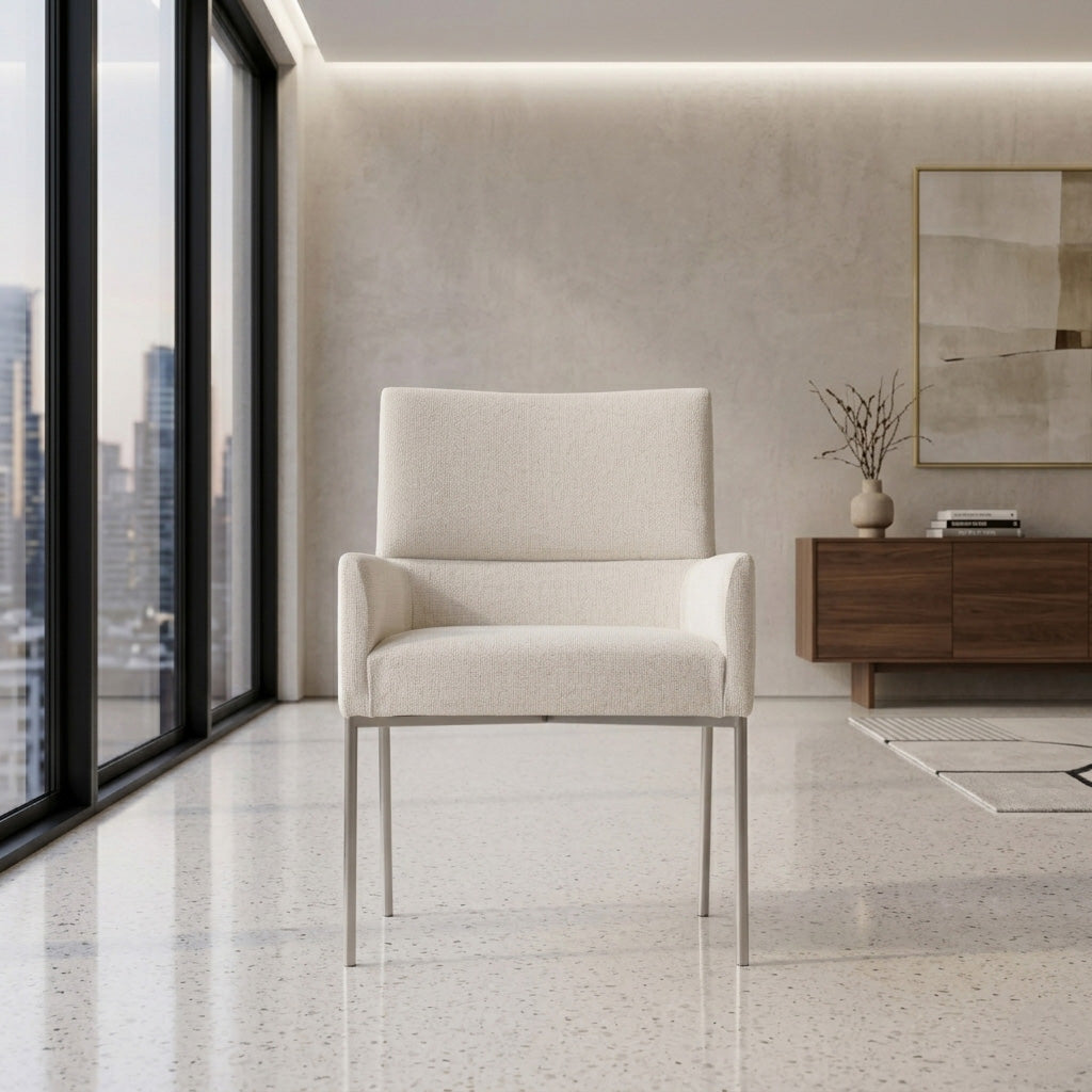 Bernhardt Sereno Upholstered Arm Chair with Adjustable Glides