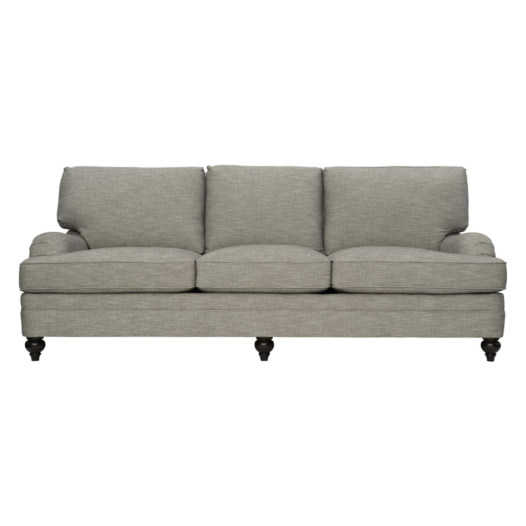 Bernhardt Tarleton 3 Seater Fabric Sofa in Brown-Comfort Furniture