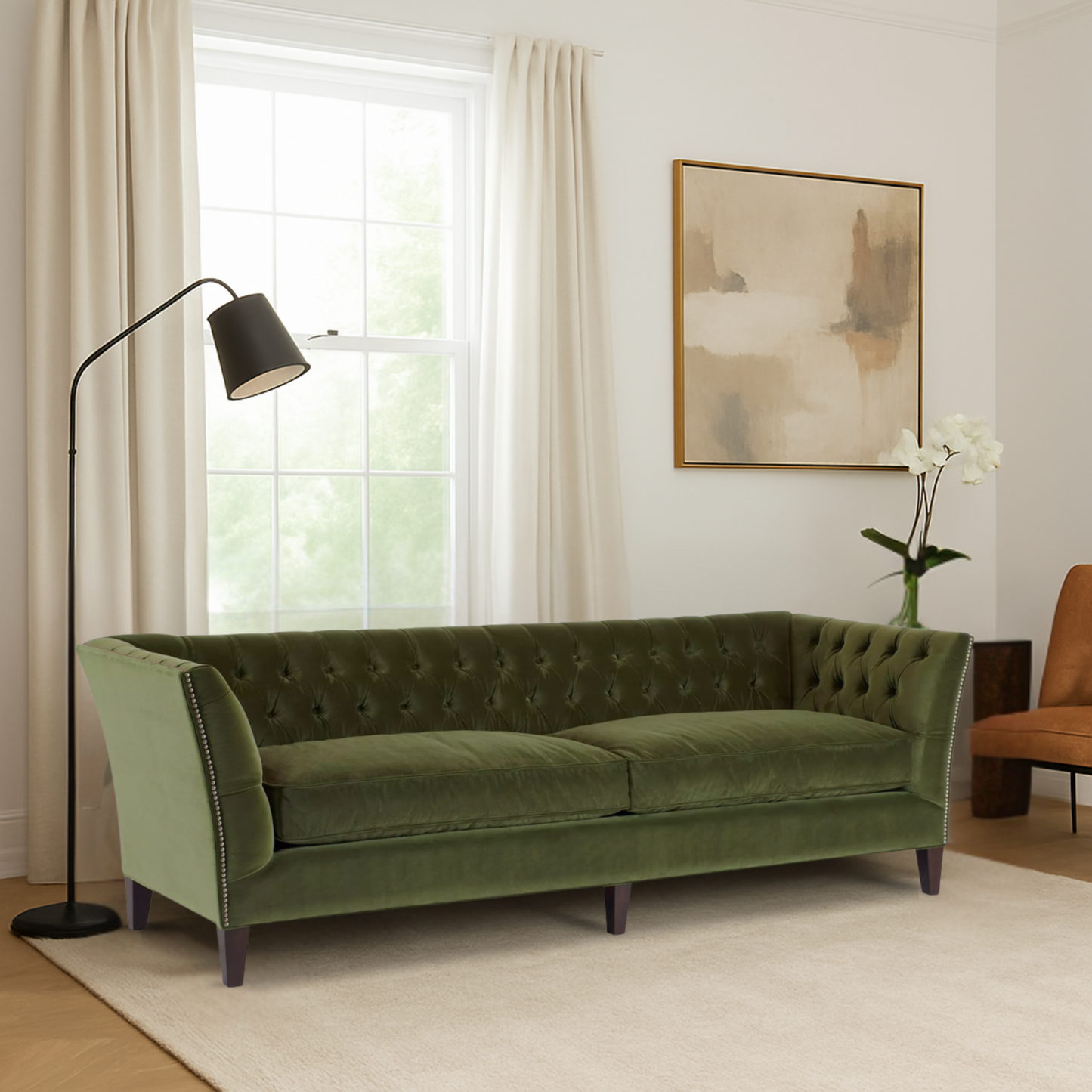 Duncan Tufted Fabric Sofa