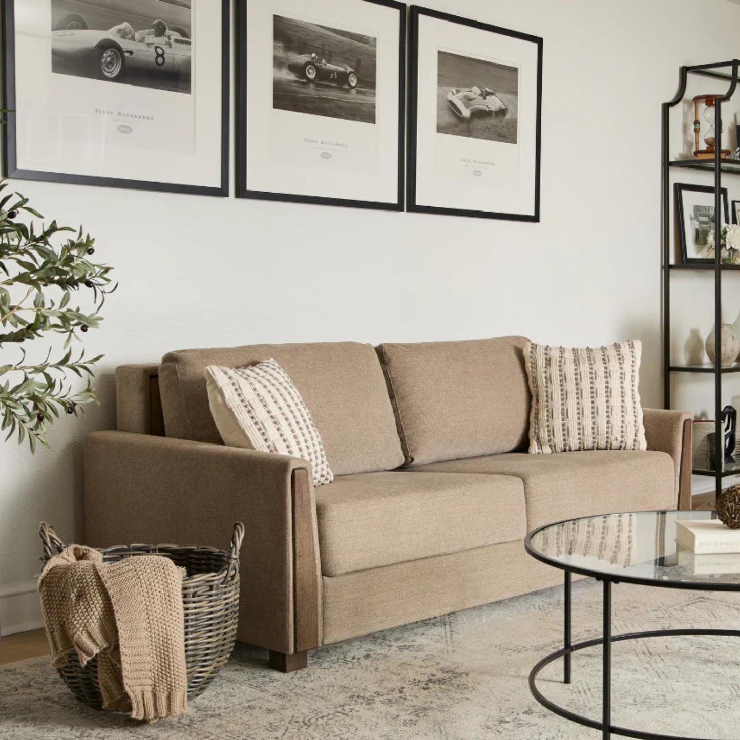 Fjords Luna Sleeper Sofa in a living room scene-ComfortDesign