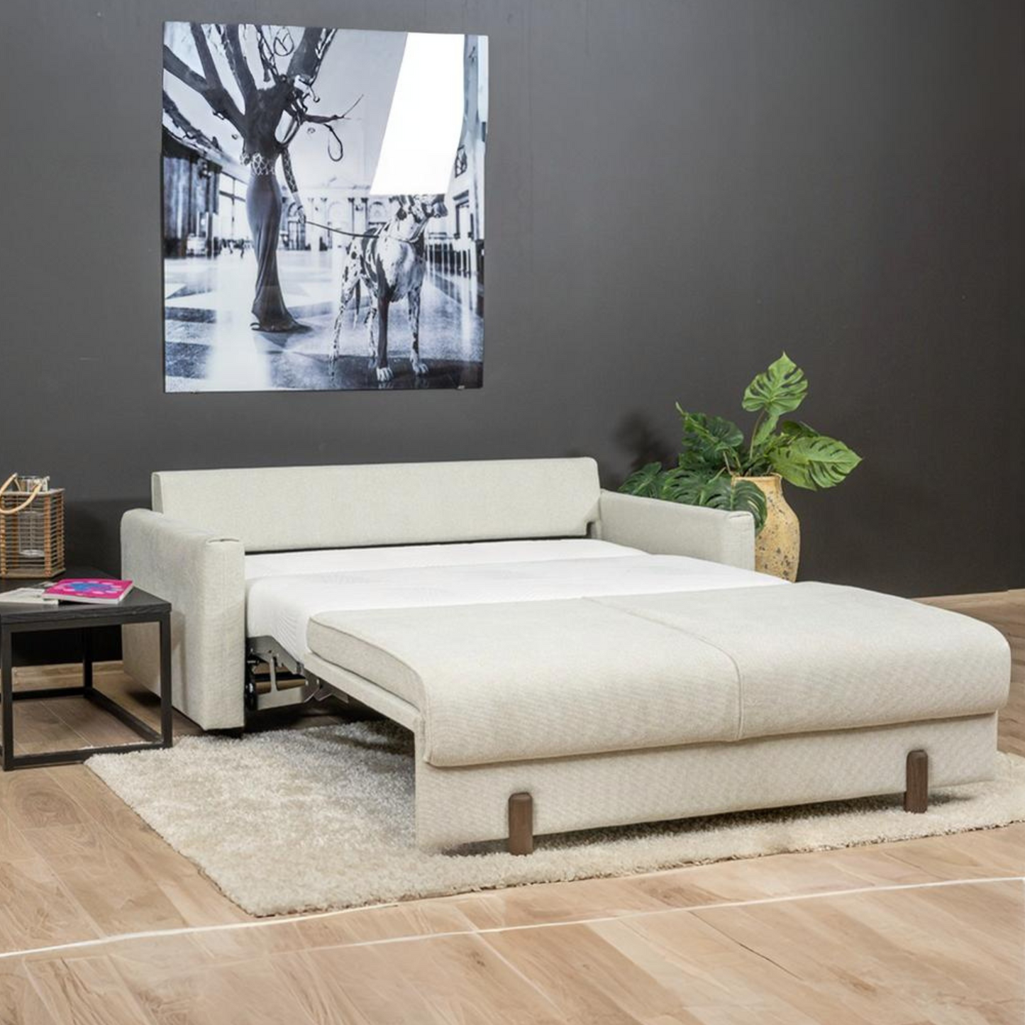 Fjords Nordic Rest Nora Fabric Queen Sized Sleeper Sofa