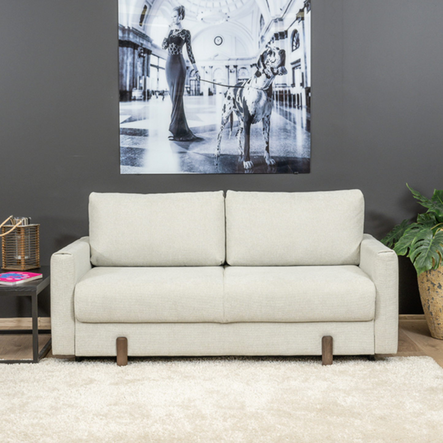 Fjords Nordic Rest Nora Fabric Queen Sized Sleeper Sofa