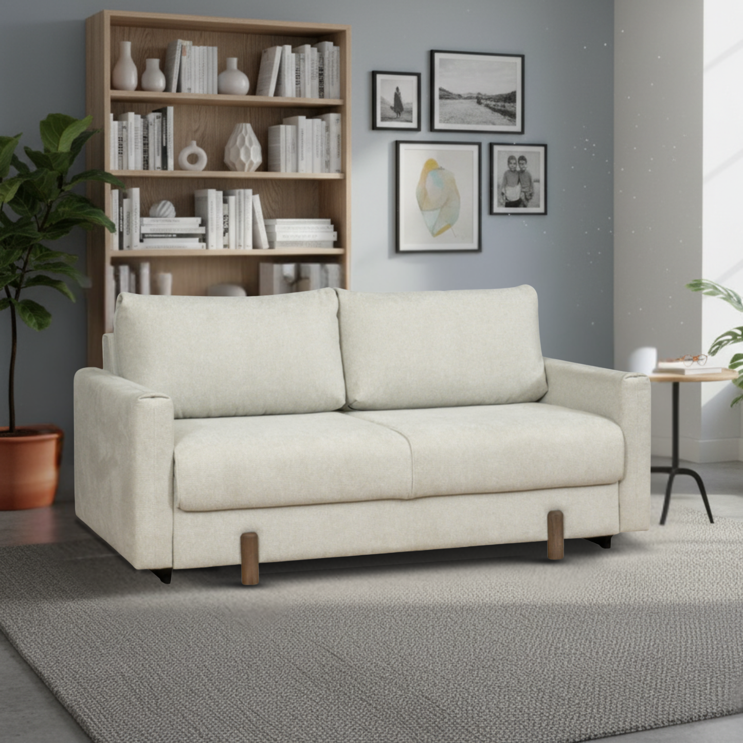 Fjords Nordic Rest Nora Fabric Queen Sized Sleeper Sofa-ComfortDeisgn