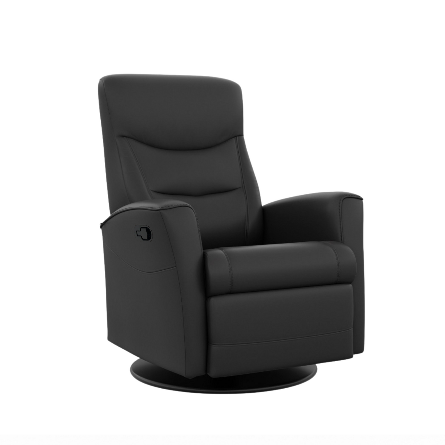 Fjords Oslo Manual Leather Swivel Recliner Chair