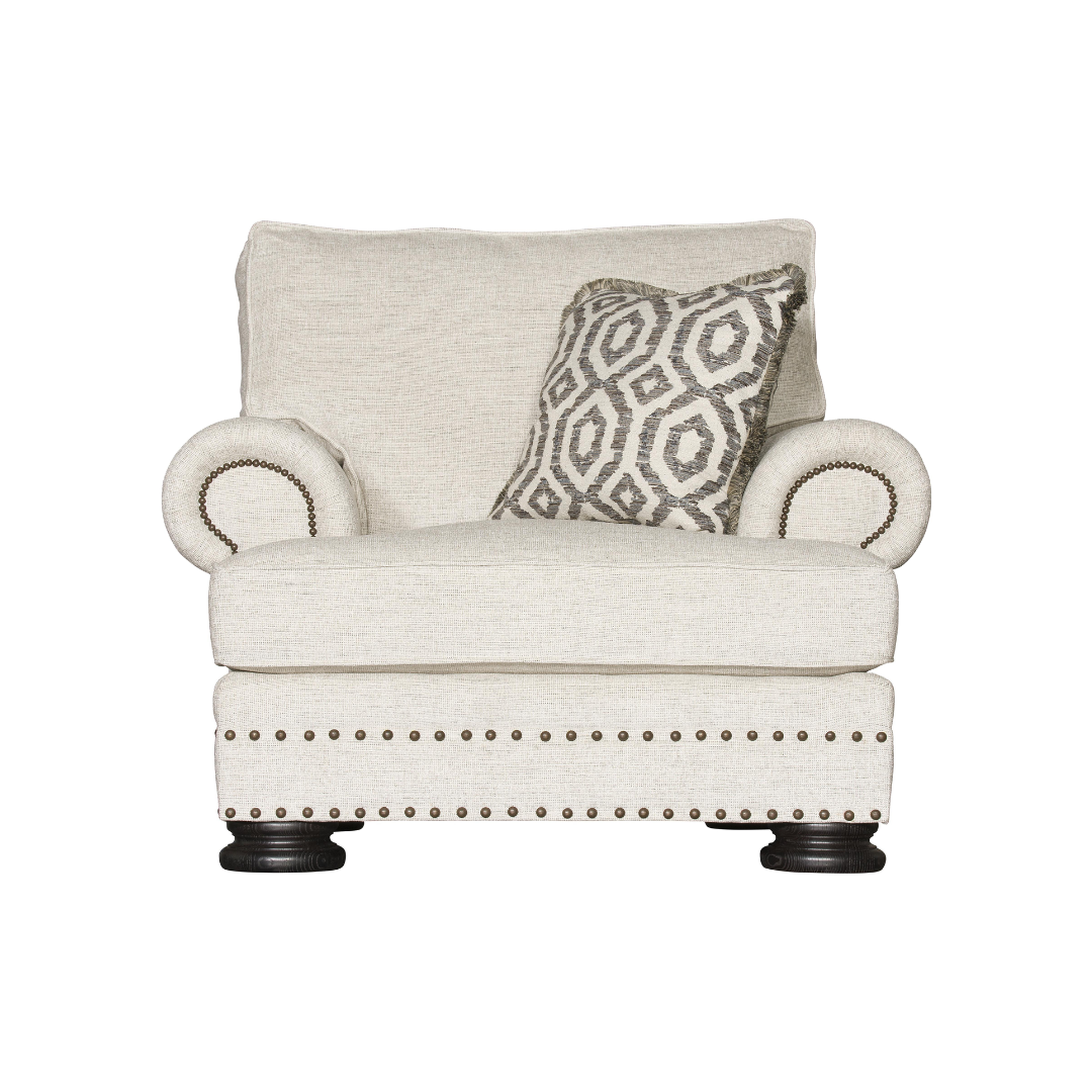 Bernhardt Foster Fabric Chair with Spring Down Cushion-Comfort Furniture