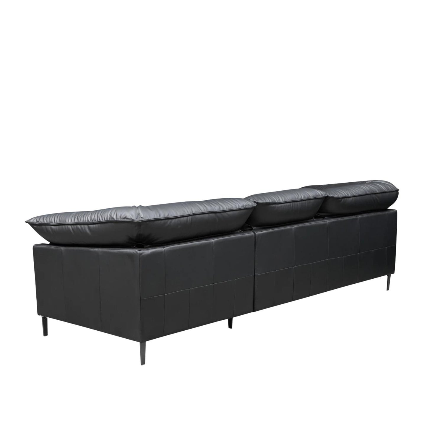 Three-quarter view of Klaussner Dolce 3-seater sofa showcasing Italian design and luxury comfort seating for Comfort Design Furniture
