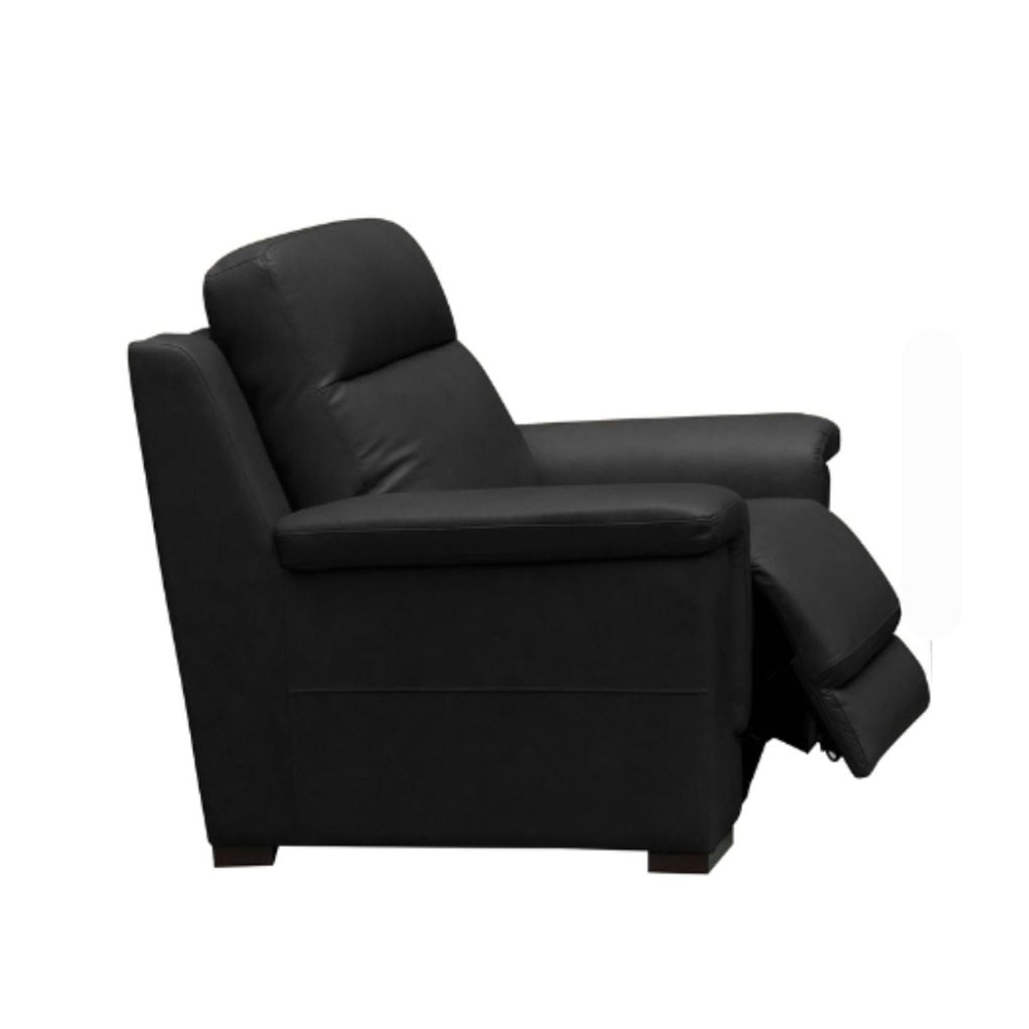 Klaussner Palermo Power Recliner Reclined position showing extended footrest and comfort features for comfort design furniture