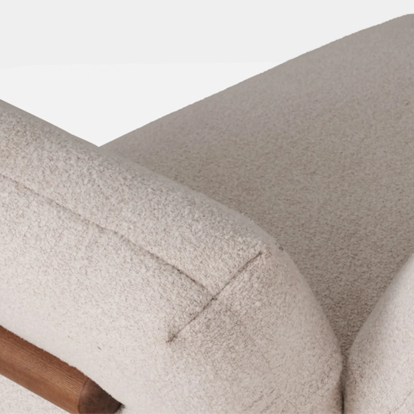 Klaussner Rivello White Fabric 3-Seater Sofa