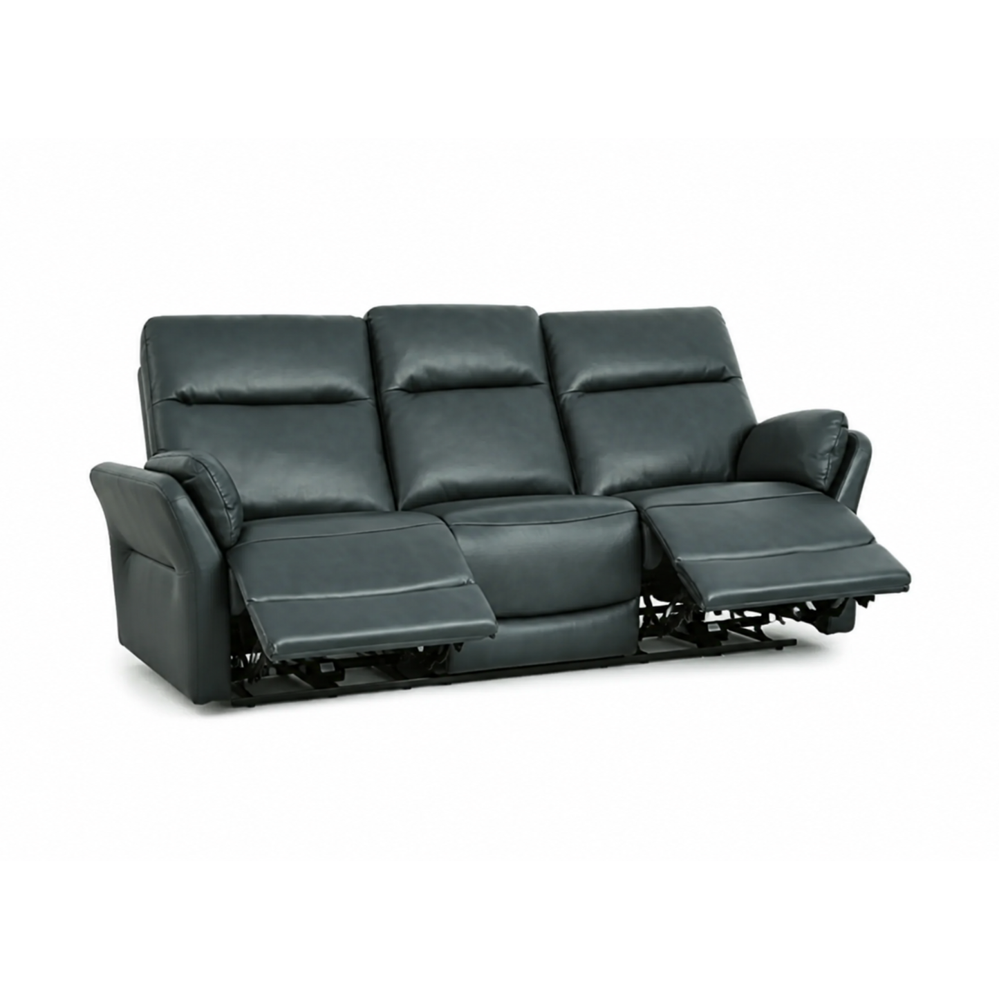 Klaussner Riverton Leather Reclining Sofa with USB Port