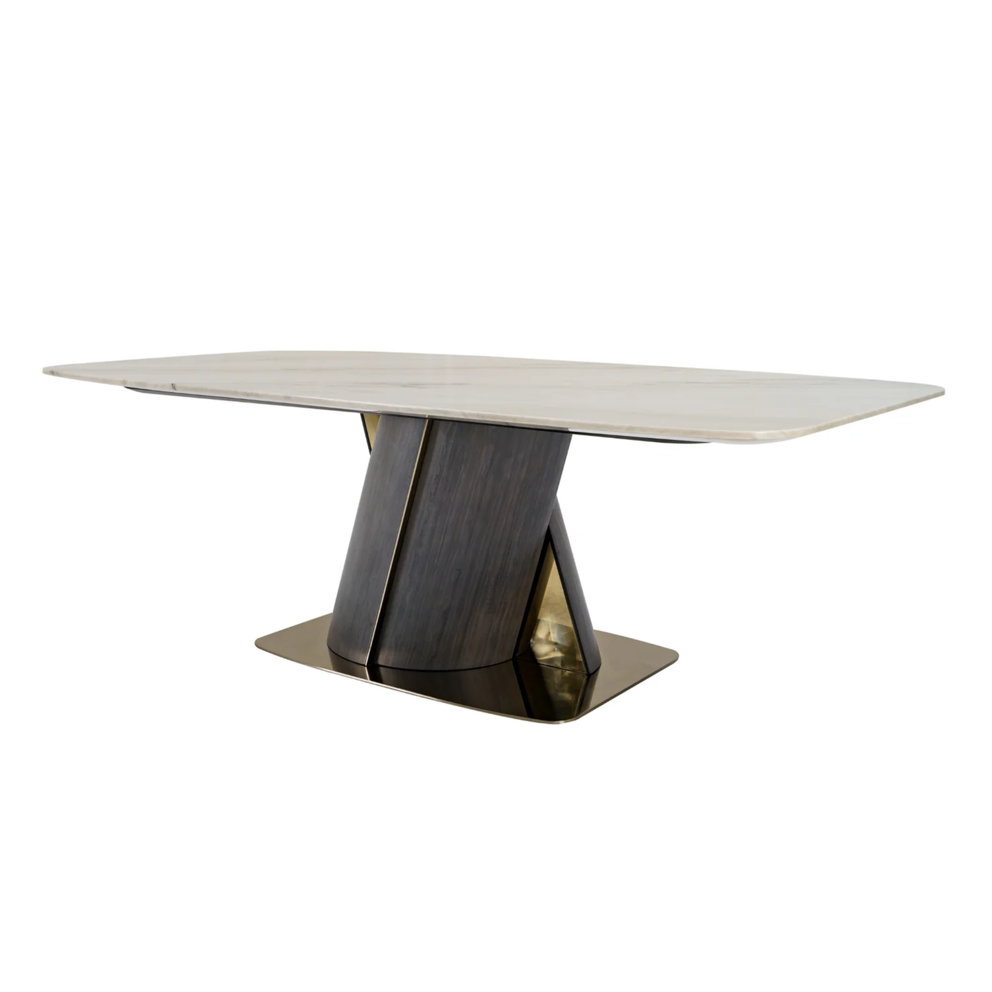 Klaussner Savona Dining Table With Beige Marble Finish