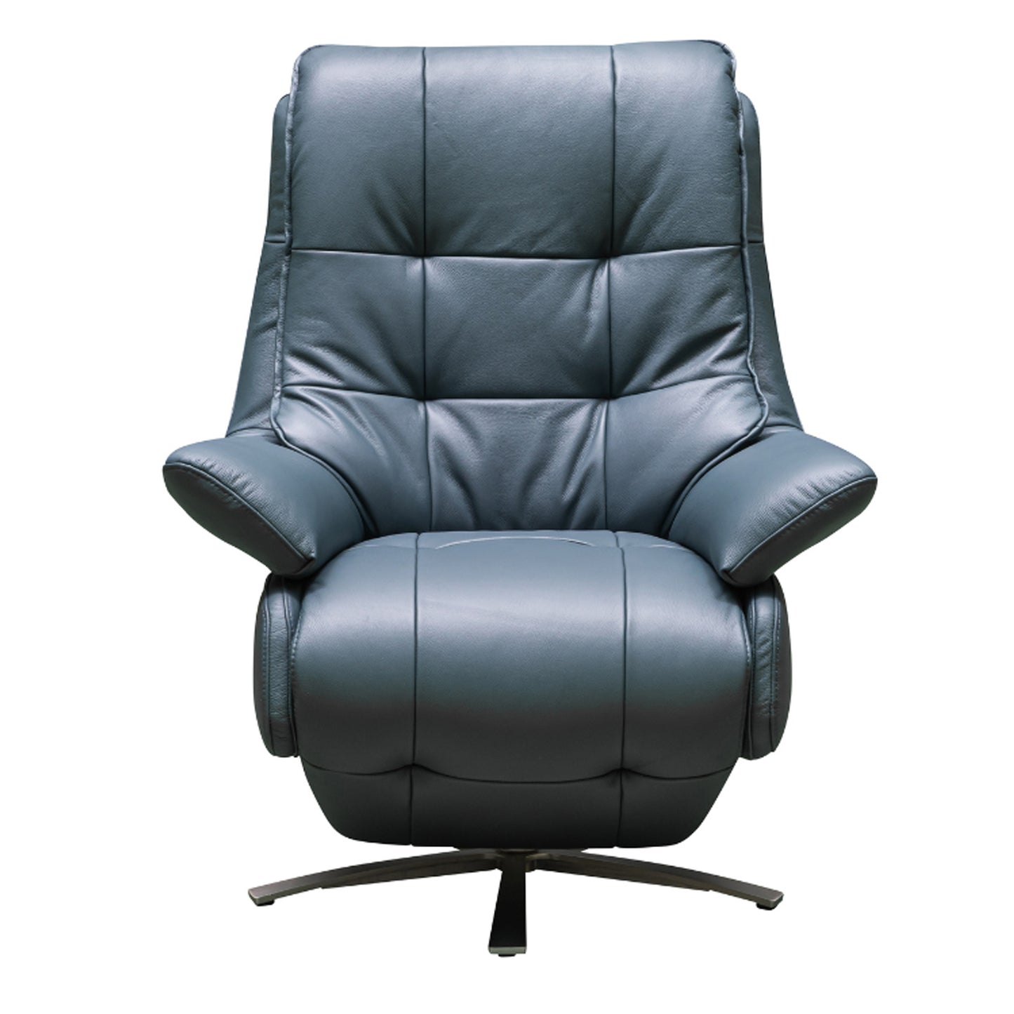 Klaussner Serano Swivel Power Recliner Lift Chair in Blue