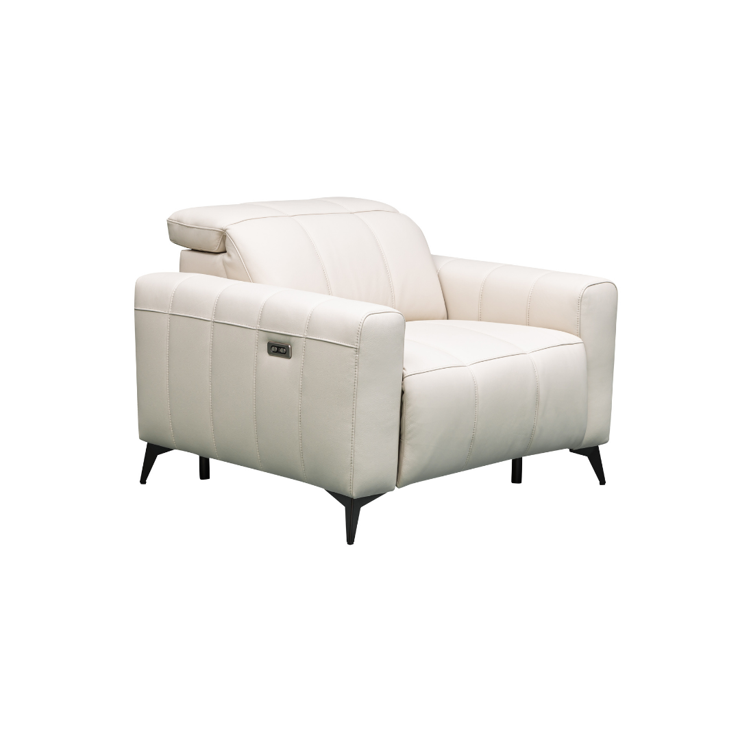 Klaussner Capri Power Reclining Chair With Power Footrest And Adjustable Headrest-Comfort Furniture