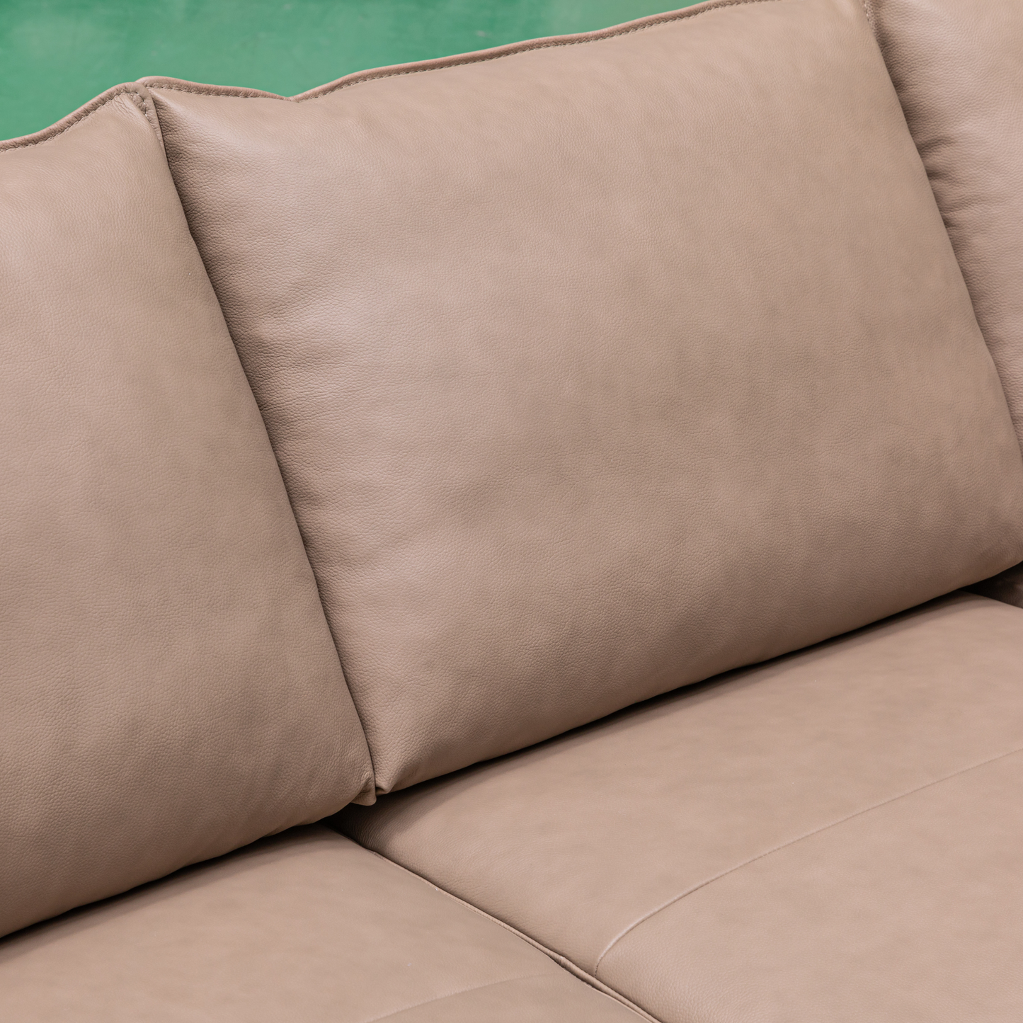 Klaussner Giada 3-Seater Brown Leather Sofa-Comfortfurniture
