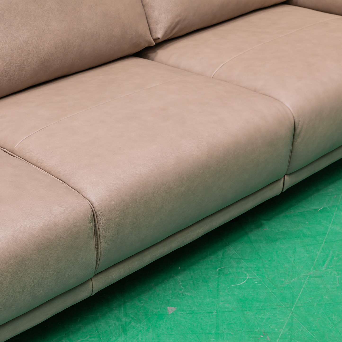 Klaussner Giada 3-Seater Brown Leather Sofa-Comfortfurniture