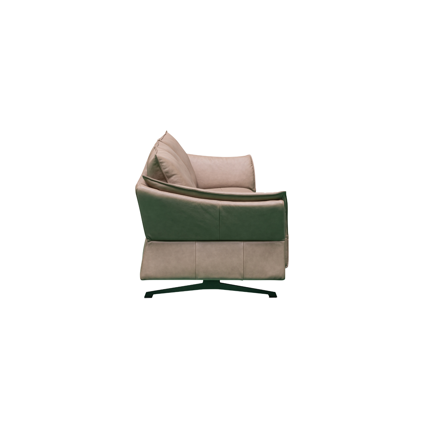 Klaussner Giada 3-Seater Brown Leather Sofa-Comfortfurniture