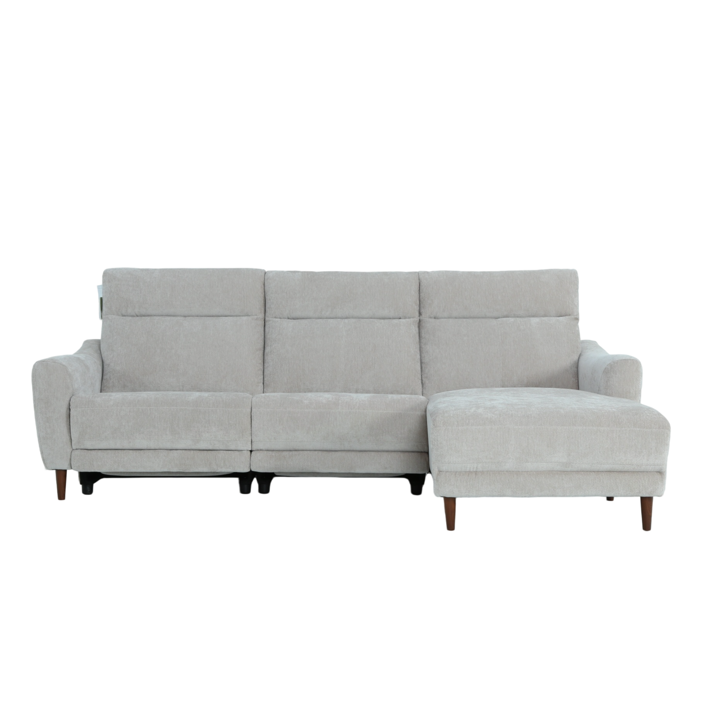 Klaussner Varenna Fabric Power Recliner Sectional Sofa with Chaise-Comfort Design Furniture