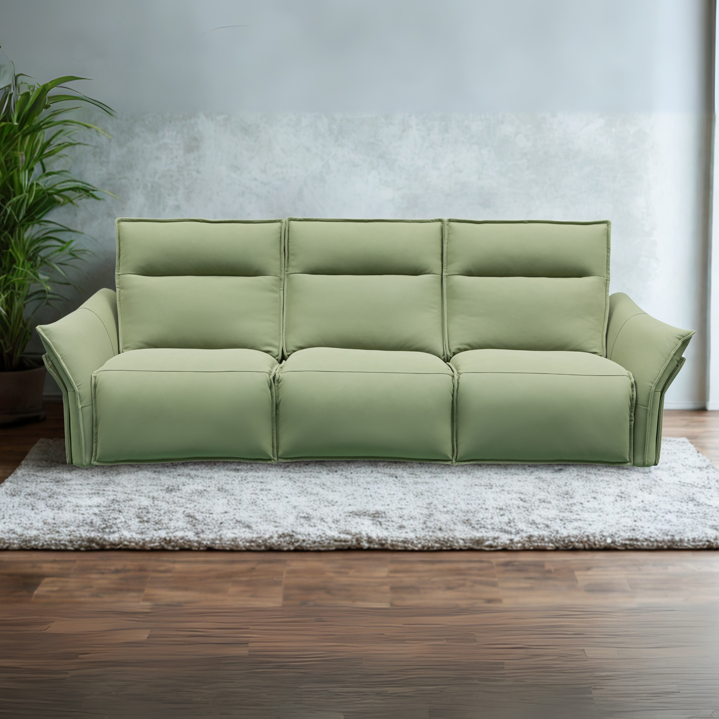 Klaussner Vittoria 3-Seater Leather Power Reclining Sofa-Comfort Furniture