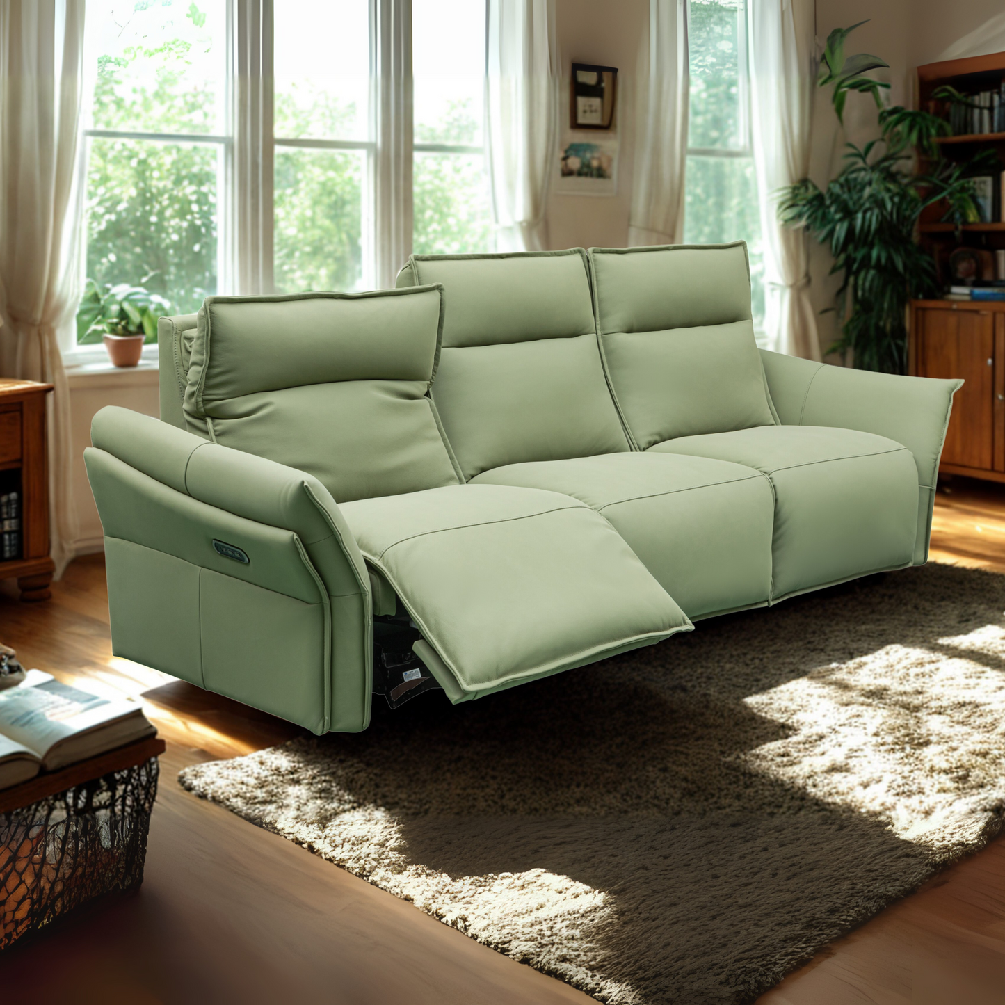 Klaussner Vittoria 3-Seater Leather Power Reclining Sofa-Comfort Furniture