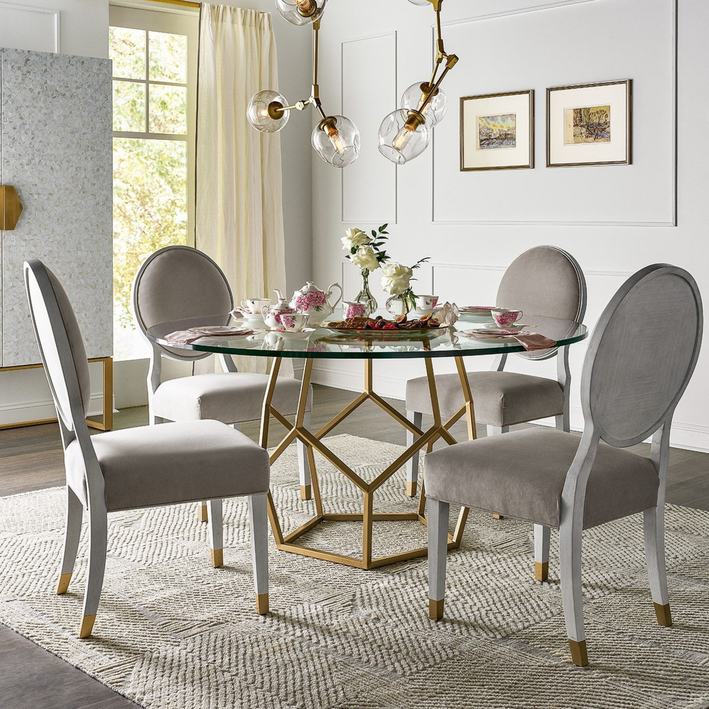 Universal Love Joy Bliss Oval Side Chair