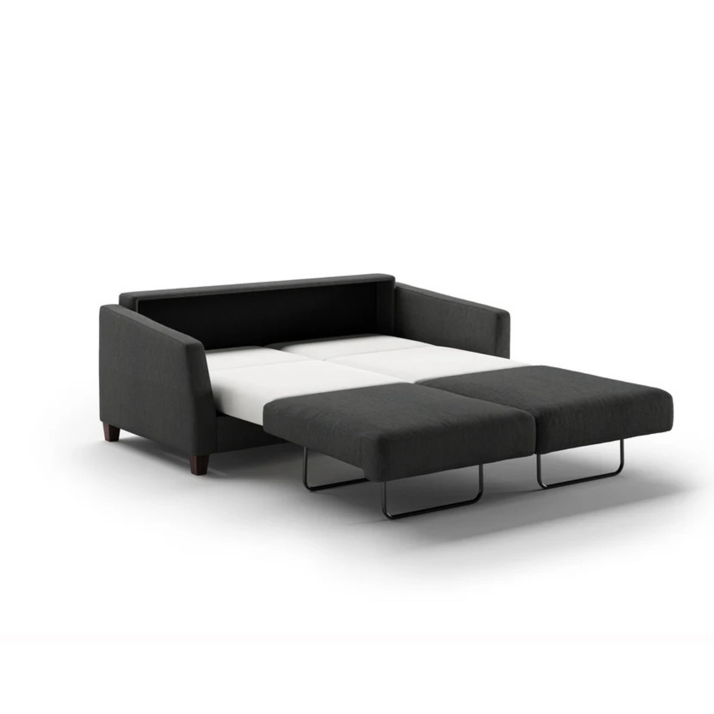 Luonto Monika Fabric Queen Sleeper Sofa With Wood or Chrome Legs