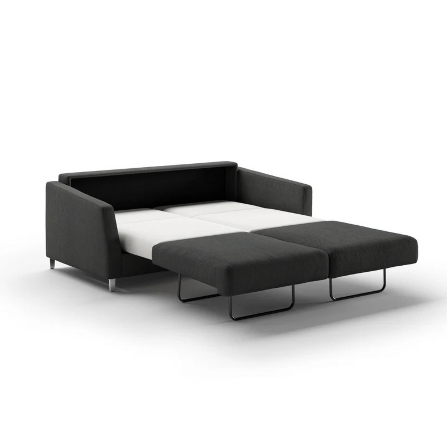 Luonto Monika Fabric Queen Sleeper Sofa With Wood or Chrome Legs